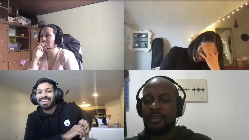 Virtual Social Hackathon Team Calls