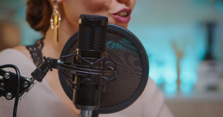 Recording voice in home studio