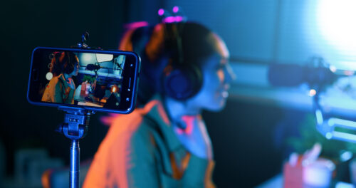 Video creation: a blogger in action