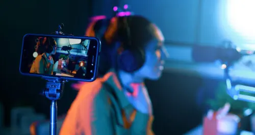 Video creation: a blogger in action