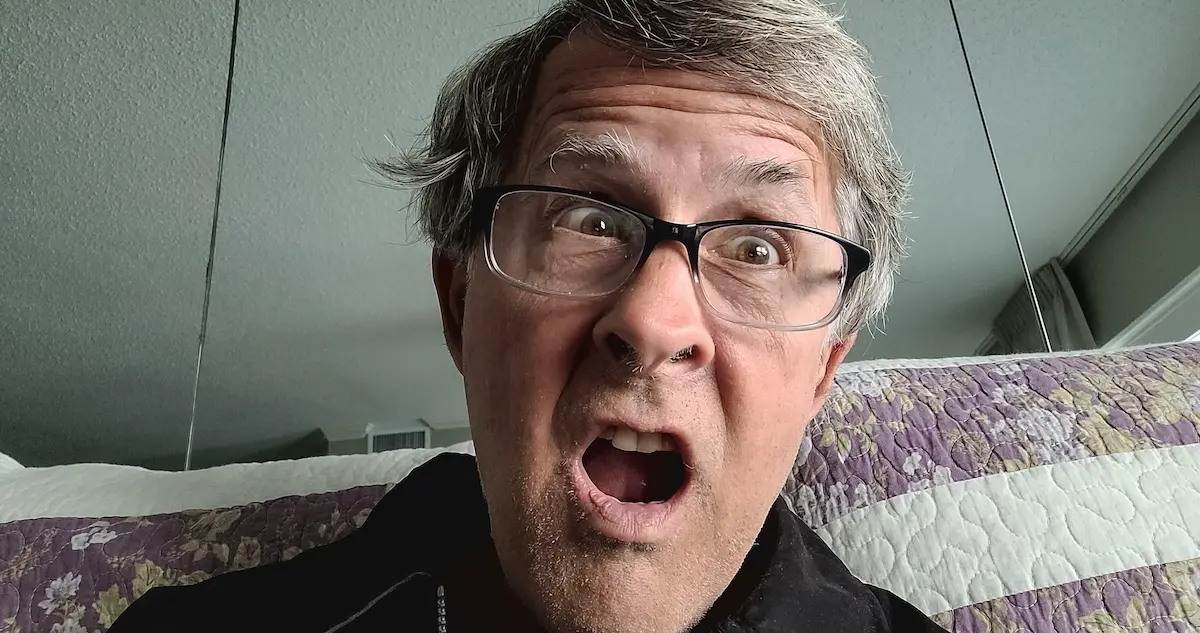 amateur voice actor: image of a surprised man