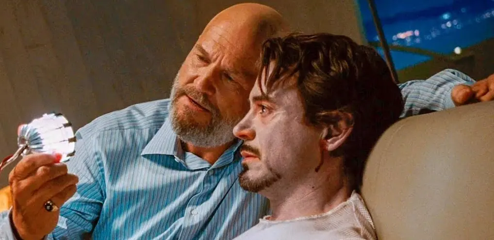 Marvel: image of Tony Stark and Obadiah Stane