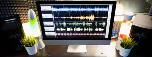 Scratch tracks: image of a computer screen displaying audio tracks
