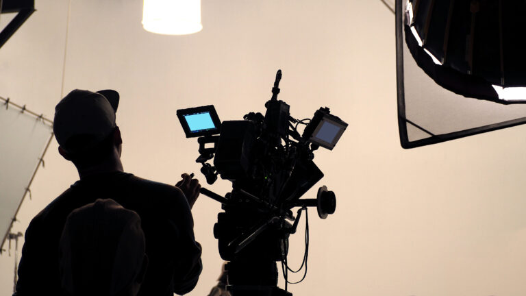 Behind the scene of tv movie video film shooting