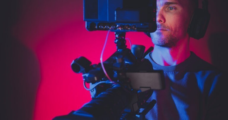 Film making hacks: image of a film cameraman at work