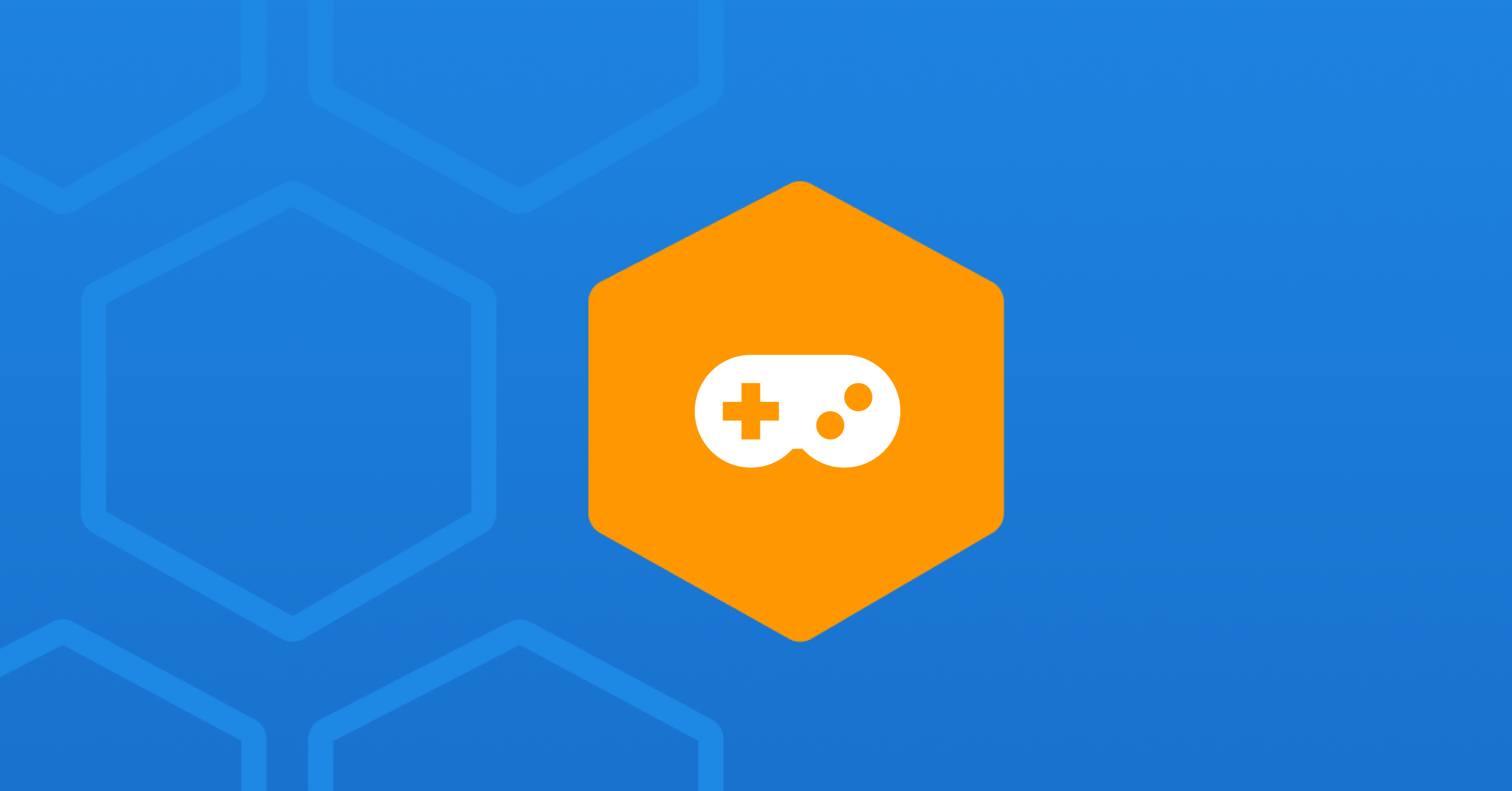 video game icon on a blue background