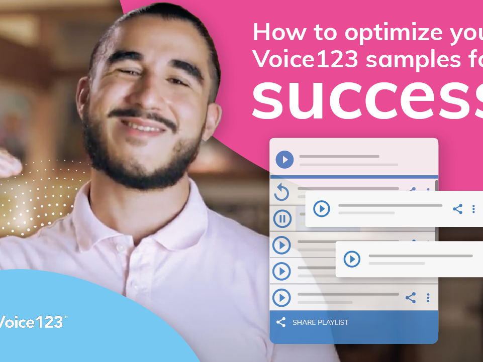 how to optimize voice123 samples